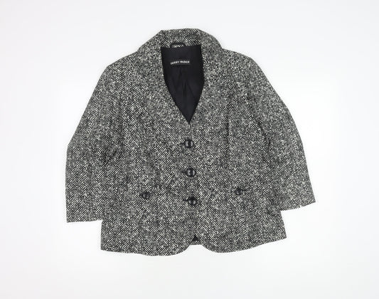 Gerry Weber Women’s Black Spotted Blazer Size 16