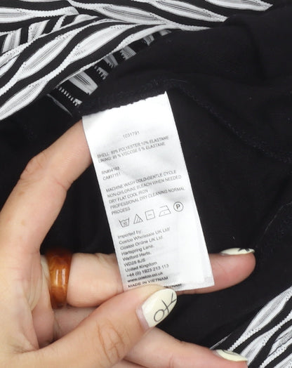 Marc New York Women's Black & White Geometric Top, L