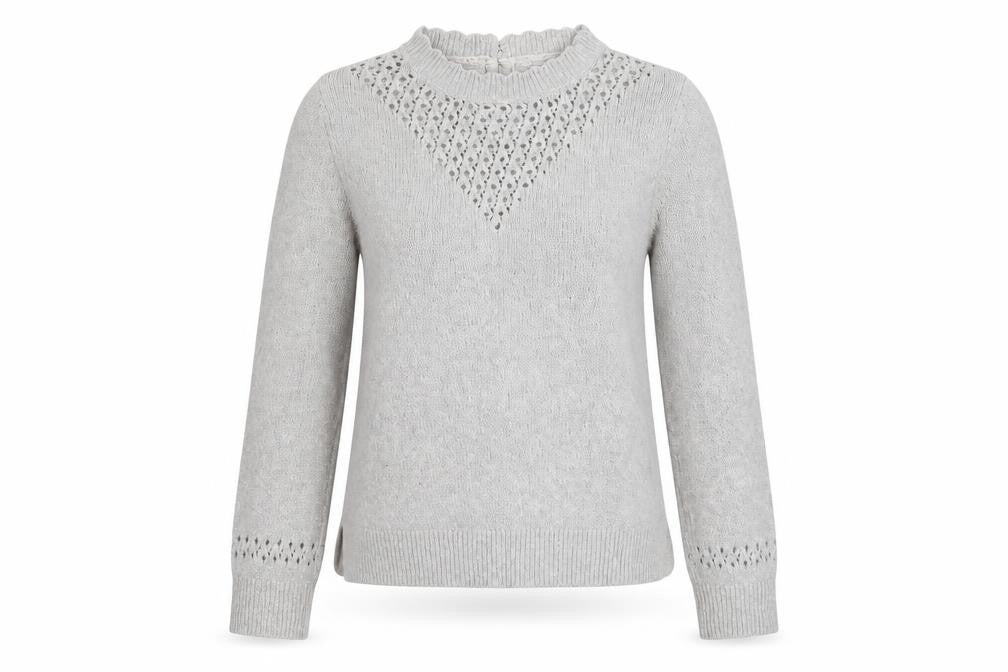 FatFace Women's Grey High Neck Pullover Jumper Size 10