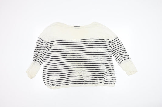 Womens UK Size M Mint Velvet White Pullover Jumper