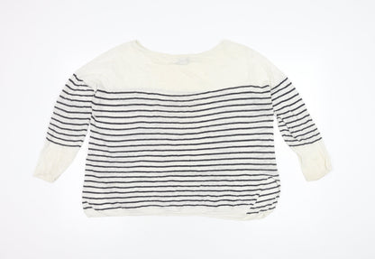 Womens UK Size M Mint Velvet White Pullover Jumper