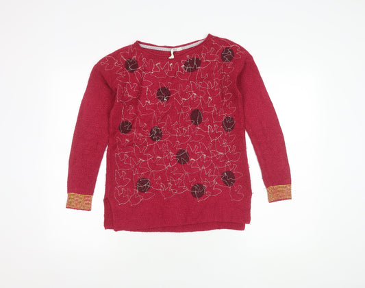 Womens UK Size 6 White Stuff Red Pullover Jumper