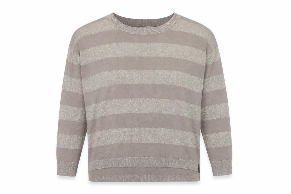 Womens UK Size 10 Laura Ashley Grey Pullover Jumper
