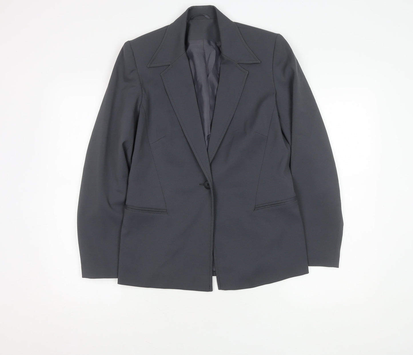 Topshop Women's Grey Suit Jacket Size 12