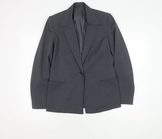 Topshop Women's Grey Suit Jacket Size 12