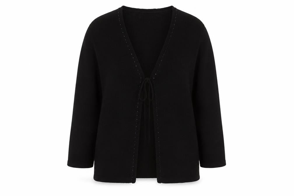 Womens UK Size 10 Wallis Black Cardigan Jumper