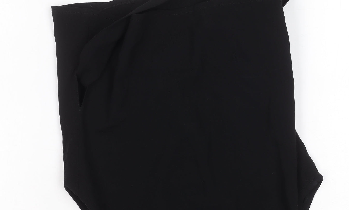 Womens UK Size 10 Coast Black Wrap Blouse