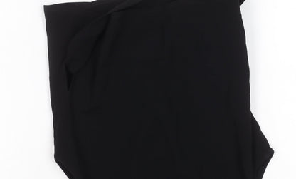 Womens UK Size 10 Coast Black Wrap Blouse