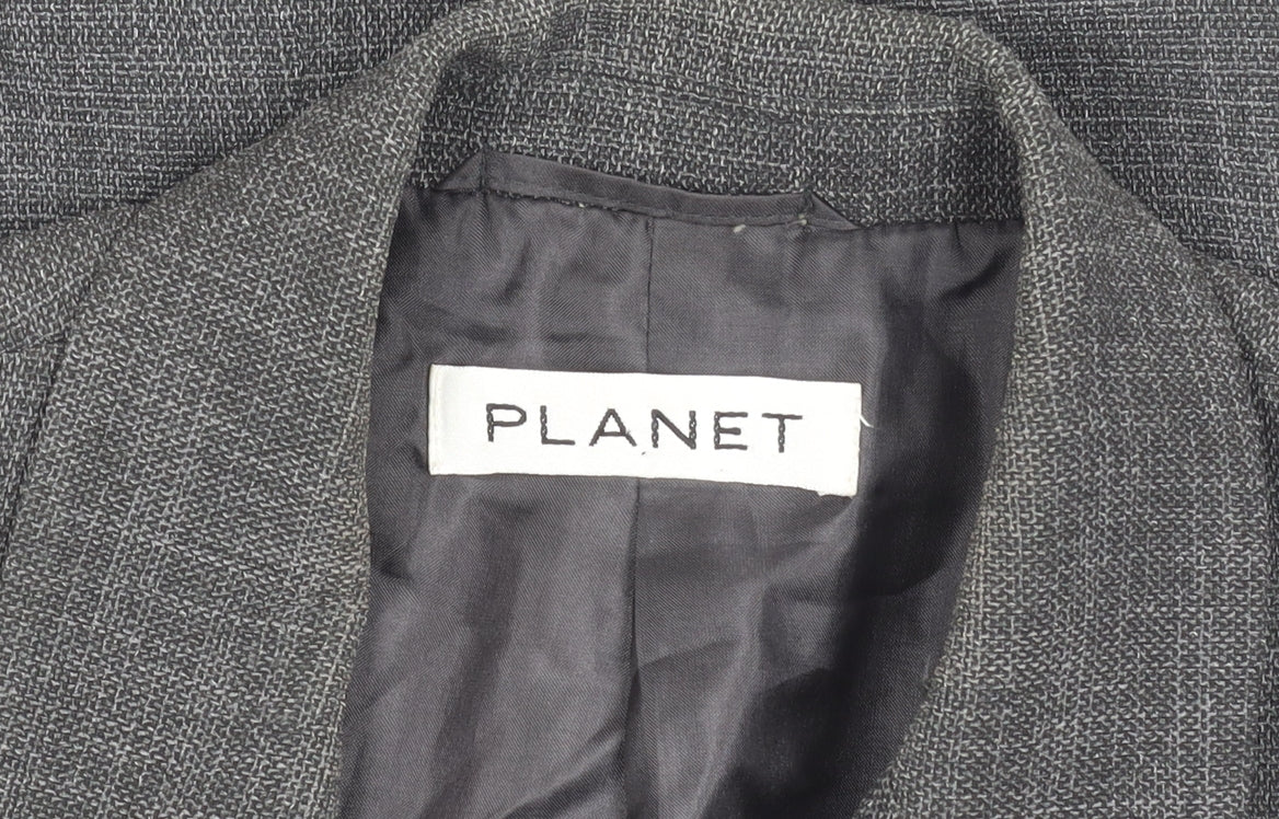 Womens UK Size 14 Planet Regular Grey Suit Jacket