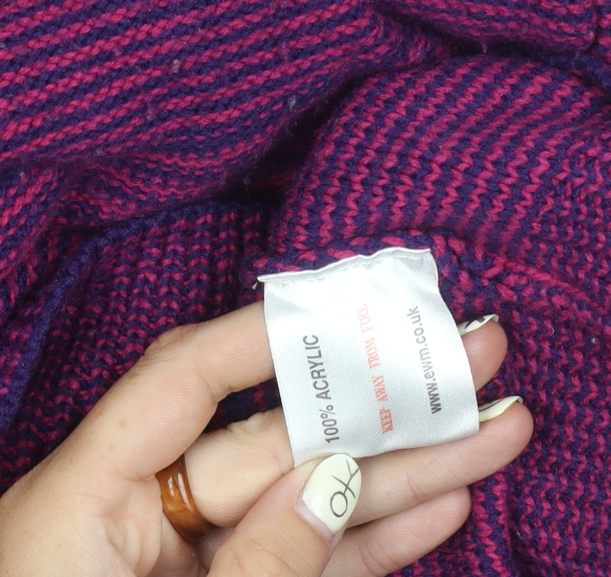 Womens UK Size 14-16 Isle Multicoloured Pullover Jumper