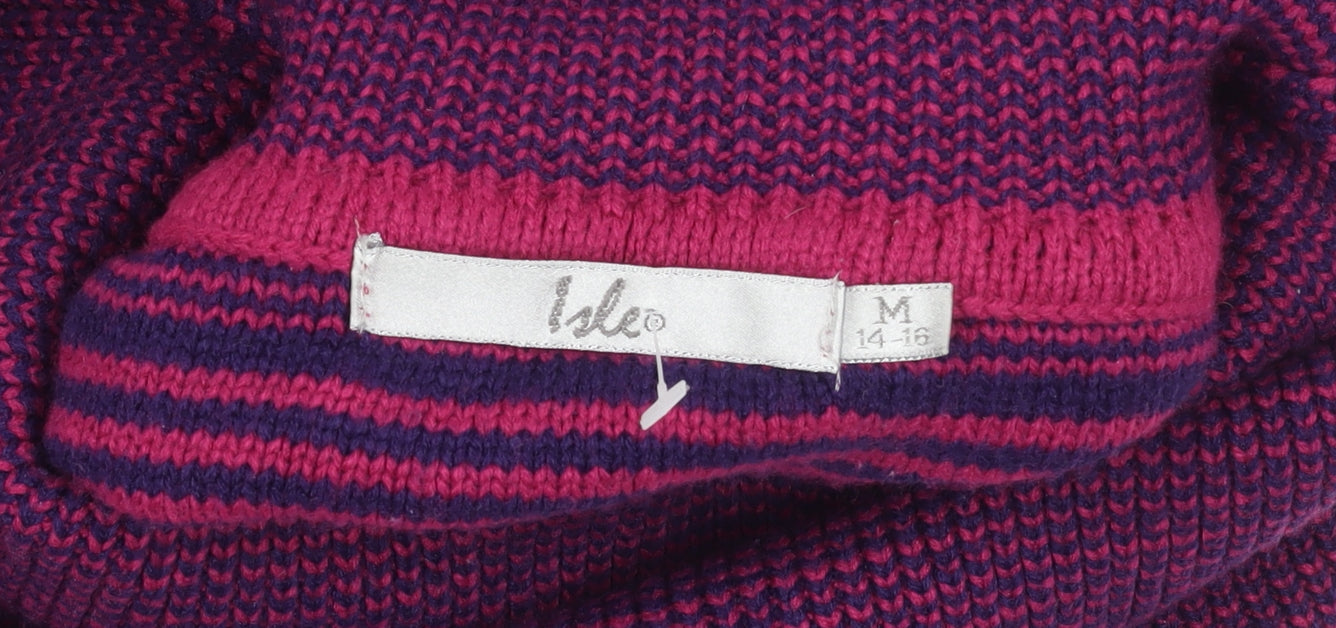 Womens UK Size 14-16 Isle Multicoloured Pullover Jumper