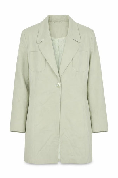 Jeff Banks Women's Green Blazer Wool Size 12