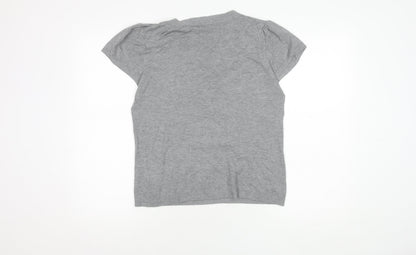 Womens UK Size 16 Phase Eight Grey Basic T-Shirt