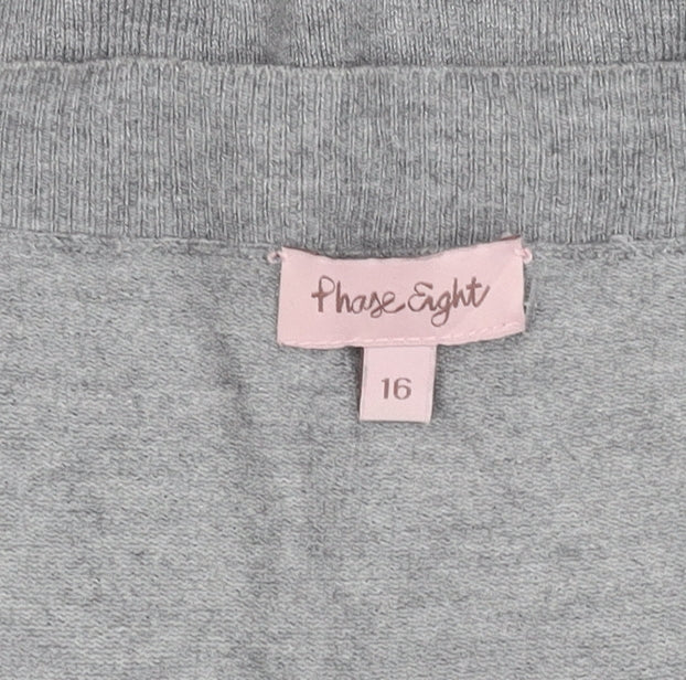 Womens UK Size 16 Phase Eight Grey Basic T-Shirt