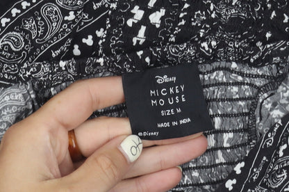 Womens UK Size 12/14 Disney Black Cropped Blouse