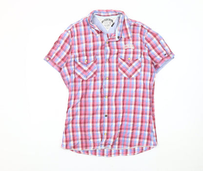 Hilfiger Denim Men's Checked Short Sleeve Shirt M