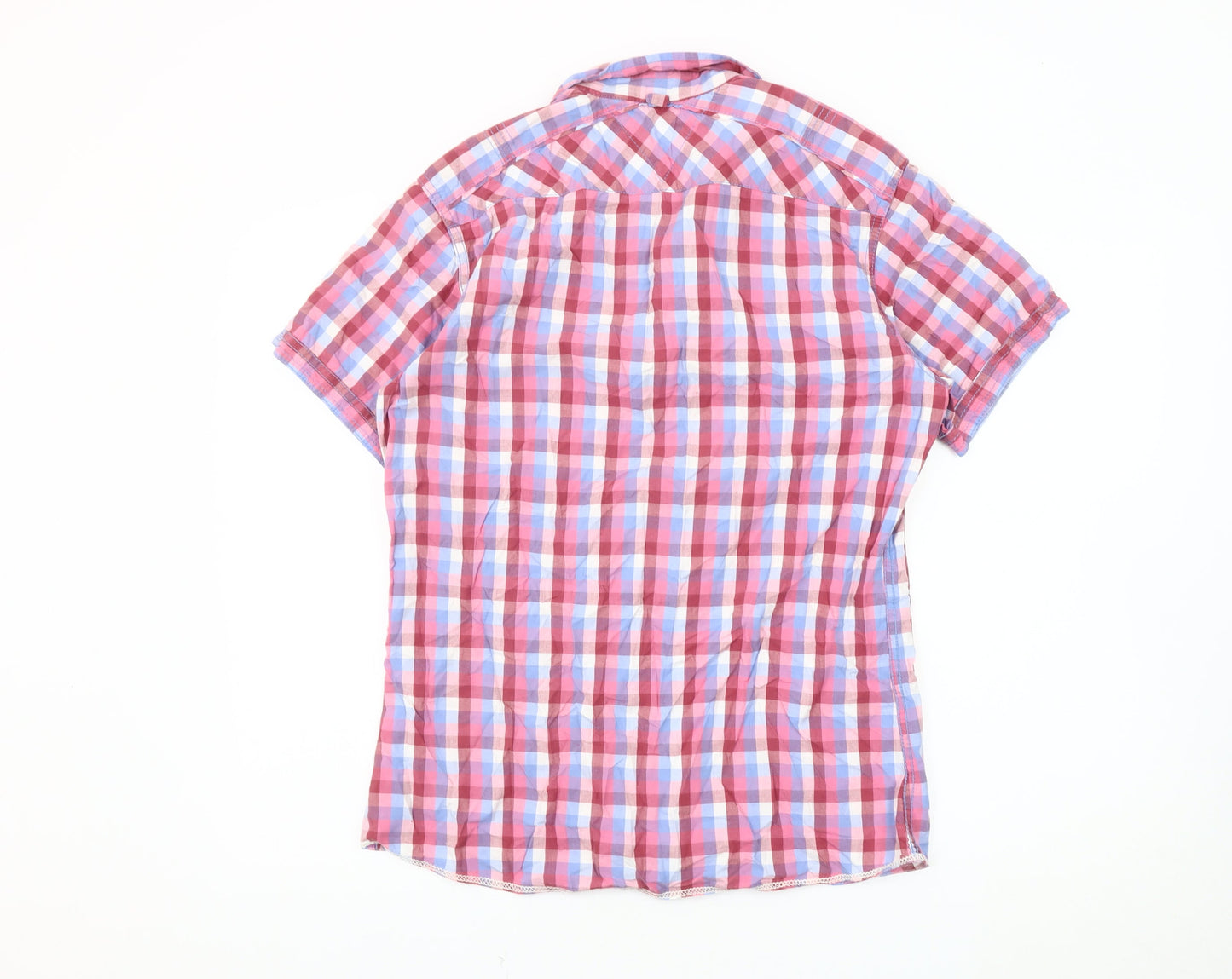 Hilfiger Denim Men's Checked Short Sleeve Shirt M