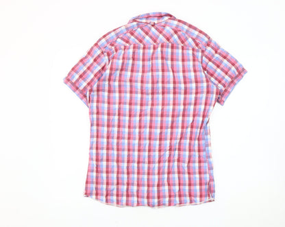 Hilfiger Denim Men's Checked Short Sleeve Shirt M