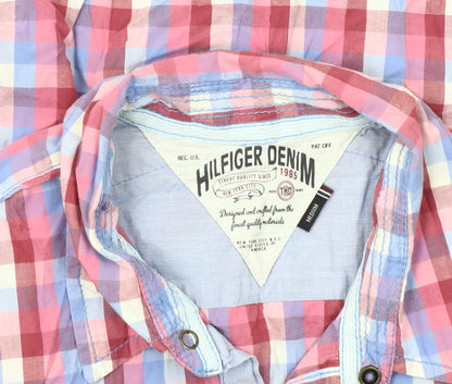Hilfiger Denim Men's Checked Short Sleeve Shirt M