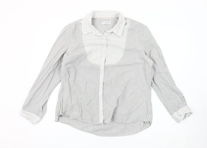 Womens UK Size 20 Marks and Spencer Grey Basic Button-Up