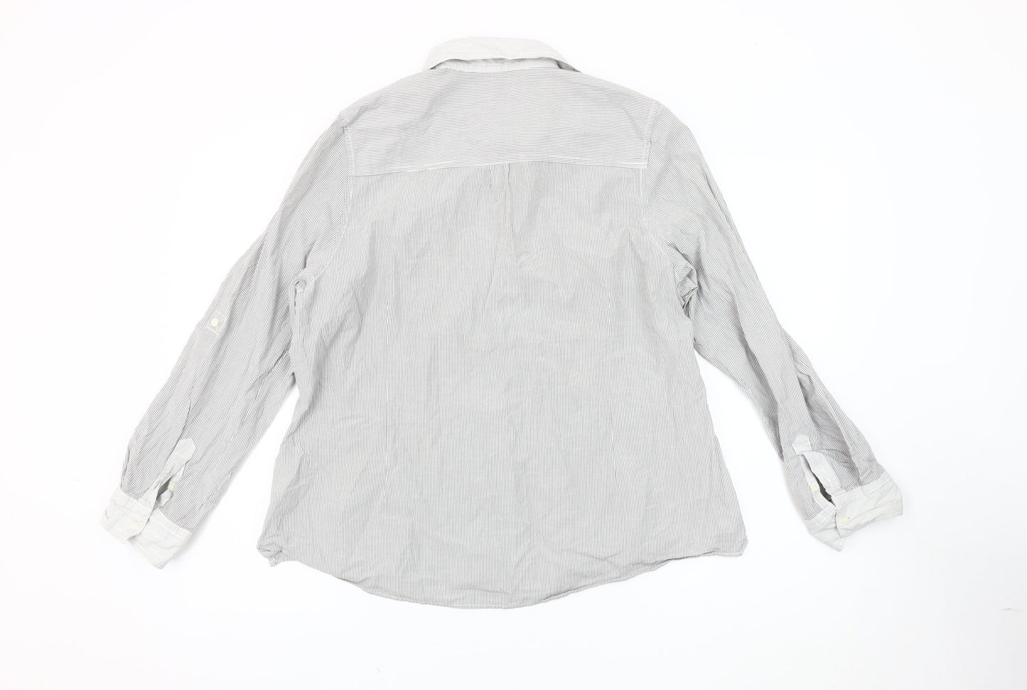 Womens UK Size 20 Marks and Spencer Grey Basic Button-Up
