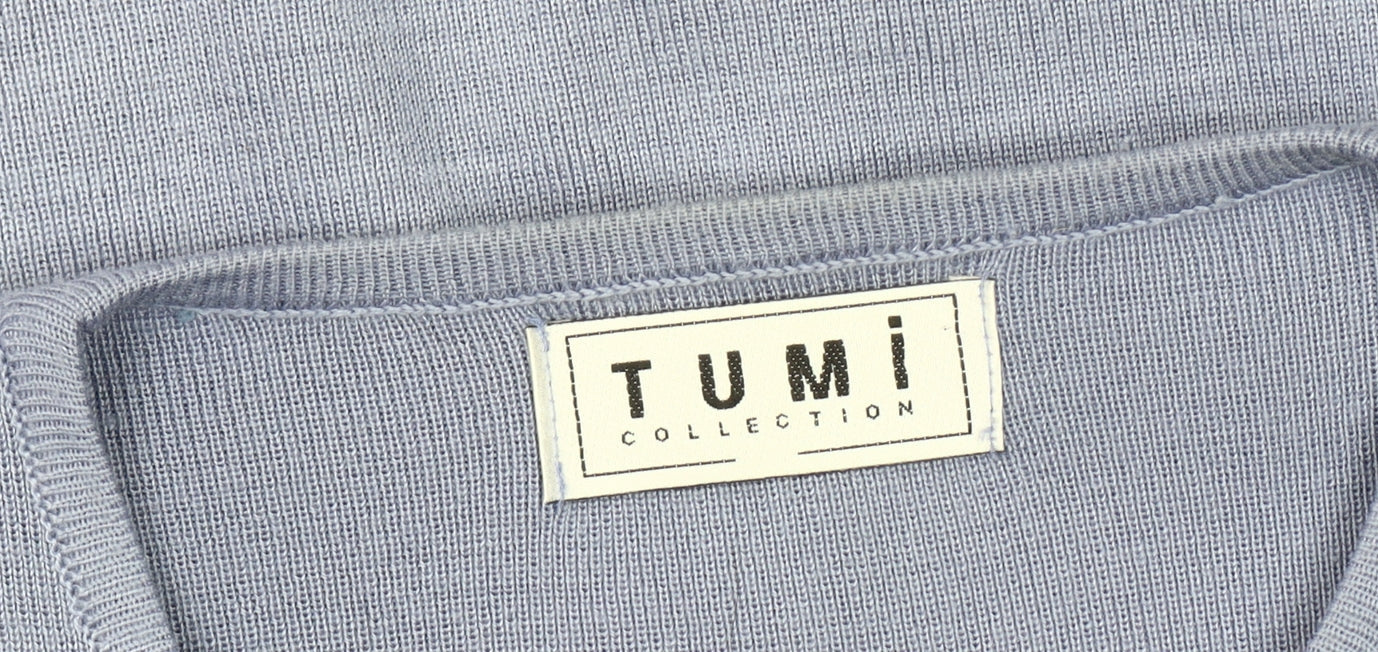 Tumi Collection Women's Blue Cardigan, One Size, Embroidered
