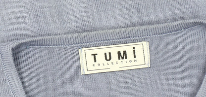 Tumi Collection Women's Blue Cardigan, One Size, Embroidered