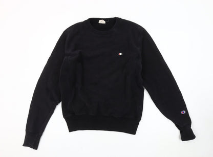 Mens UK Size S Champion Black Pullover Sweatshirt