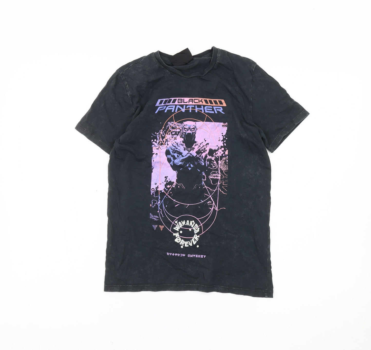 Marvel Boys Black T-Shirt Black Panther 9-10 Years