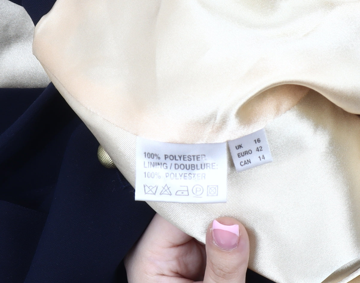 Jacques Vert Women’s Blue Suit Jacket Size 16