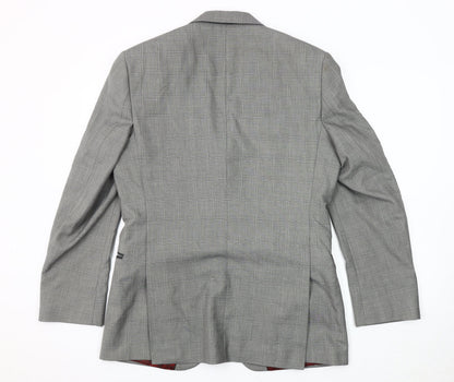 Mens UK Size 40 Red Herring Regular Grey Suit Jacket
