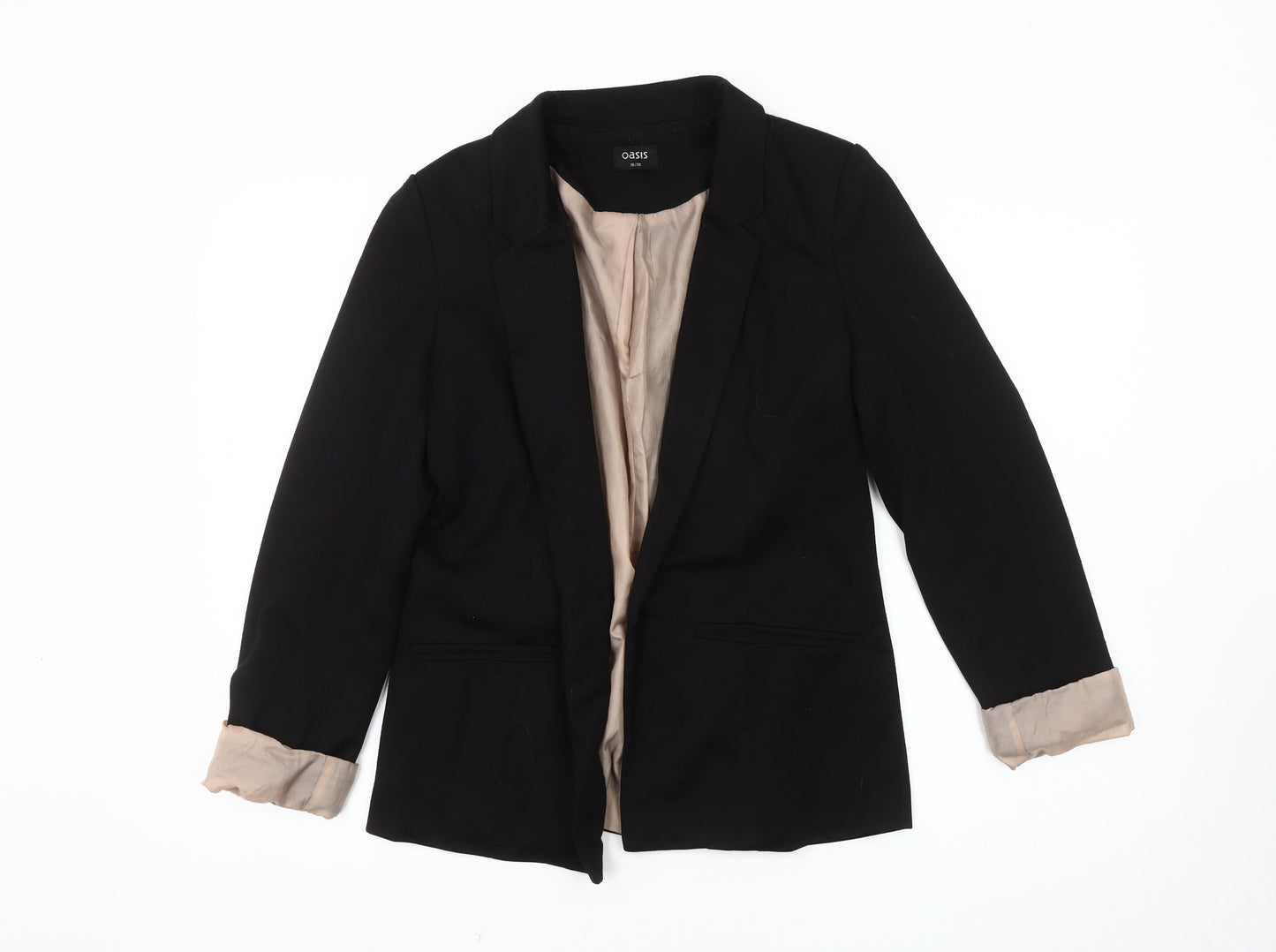 Oasis Women's Black Blazer, Size 10, Single-Breasted