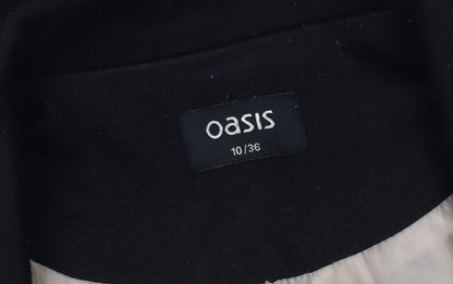 Oasis Women's Black Blazer, Size 10, Single-Breasted