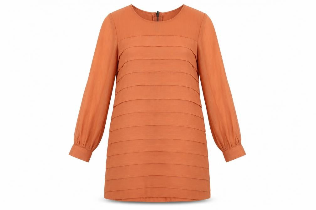 Topshop Women's Brown Shift Dress Size 10