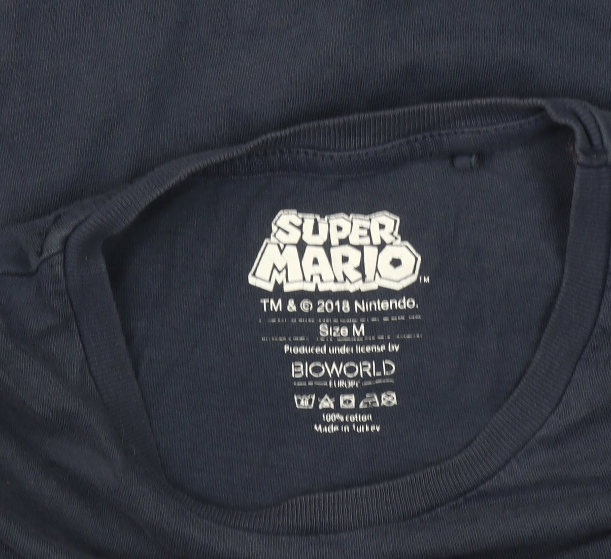 Bioworld Super Mario Men's Blue M T-Shirt