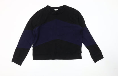 Gap Women's Colourblock Sweatshirt L - Black, Blue