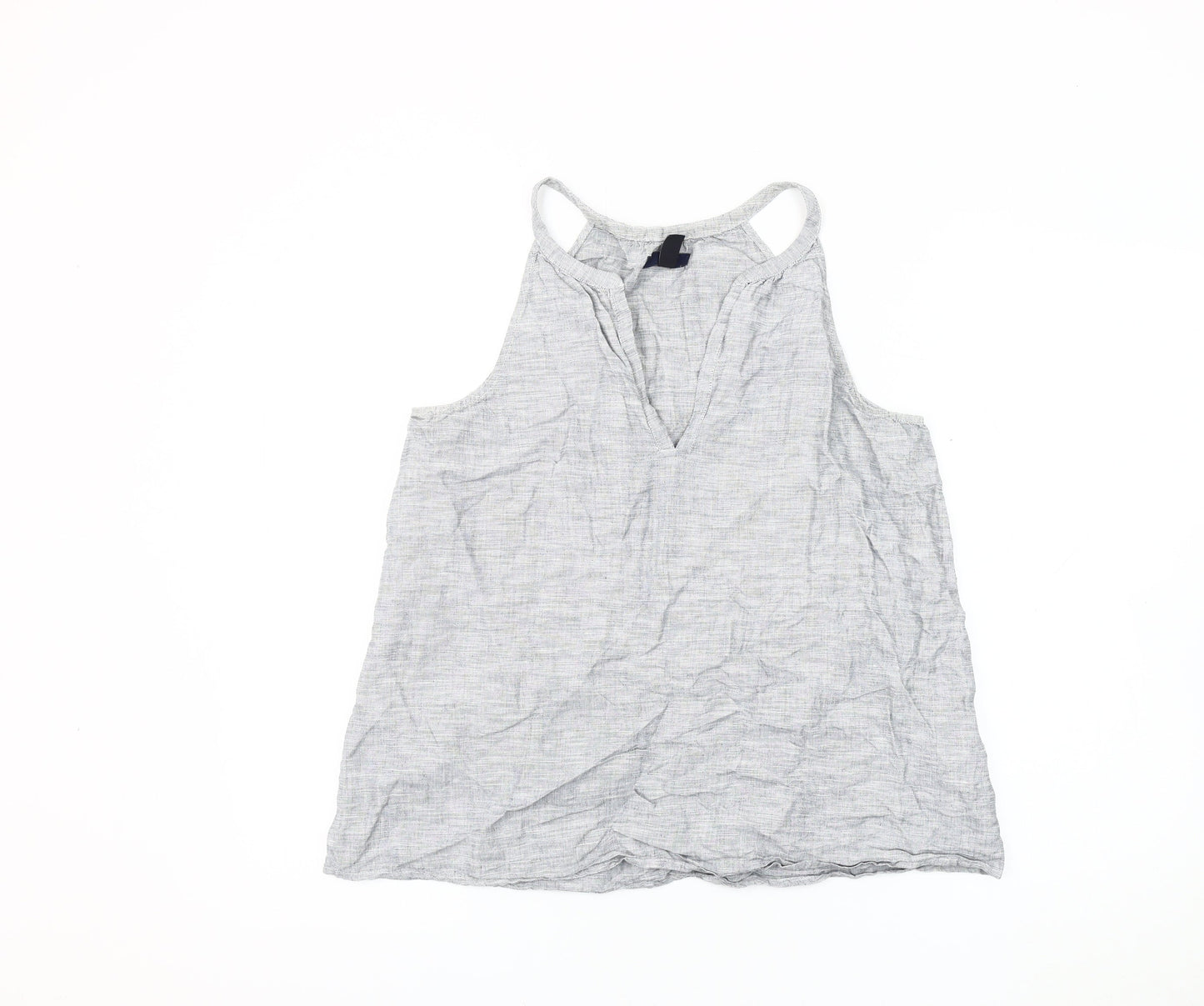 Gap Women’s Grey Tank Top, Size S, V-Neck, Summer Style