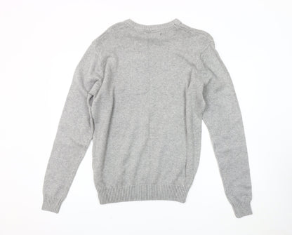 Kangol Men's Grey Cotton Pullover Jumper M