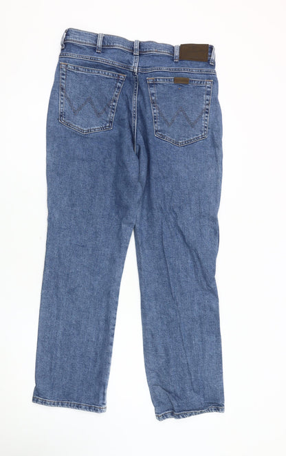 Wrangler Men's Blue Straight Jeans Size L, W34 L30