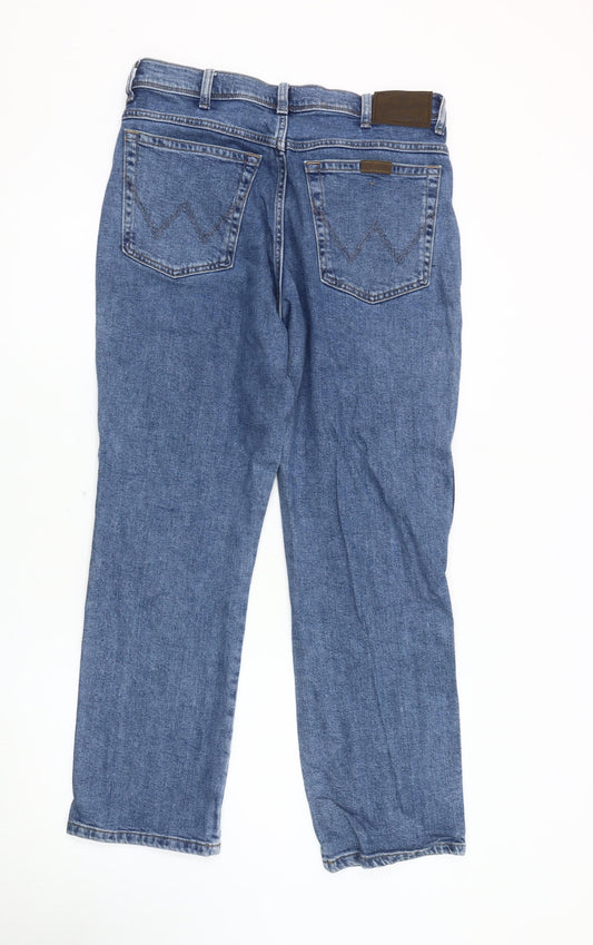 Wrangler Men's Blue Straight Jeans Size L, W34 L30