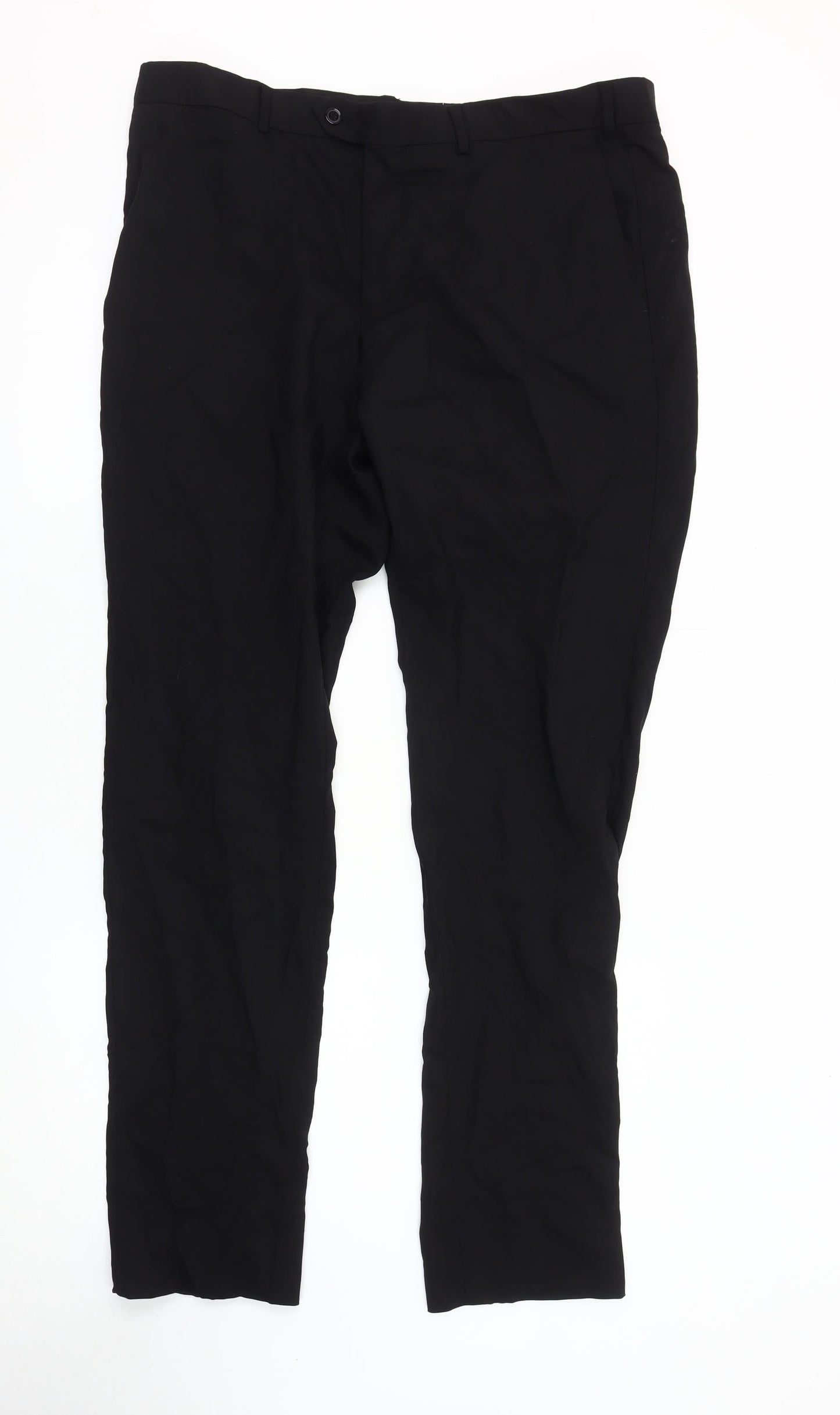 Massimo Dutti Men's Black Slim Chino Trousers