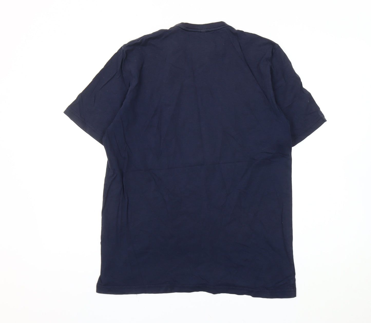 Simpsons Men's M Navy T-Shirt, Cartoon Graphic Short Sleeve
