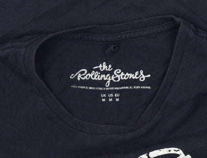 The Rolling Stones Men's Blue Graphic T-Shirt M