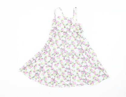 GAP Girls Multicoloured Floral A-Line Dress XS