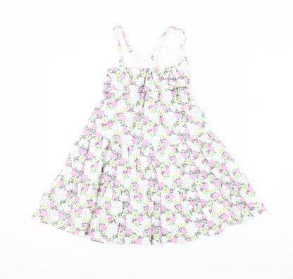 GAP Girls Multicoloured Floral A-Line Dress XS