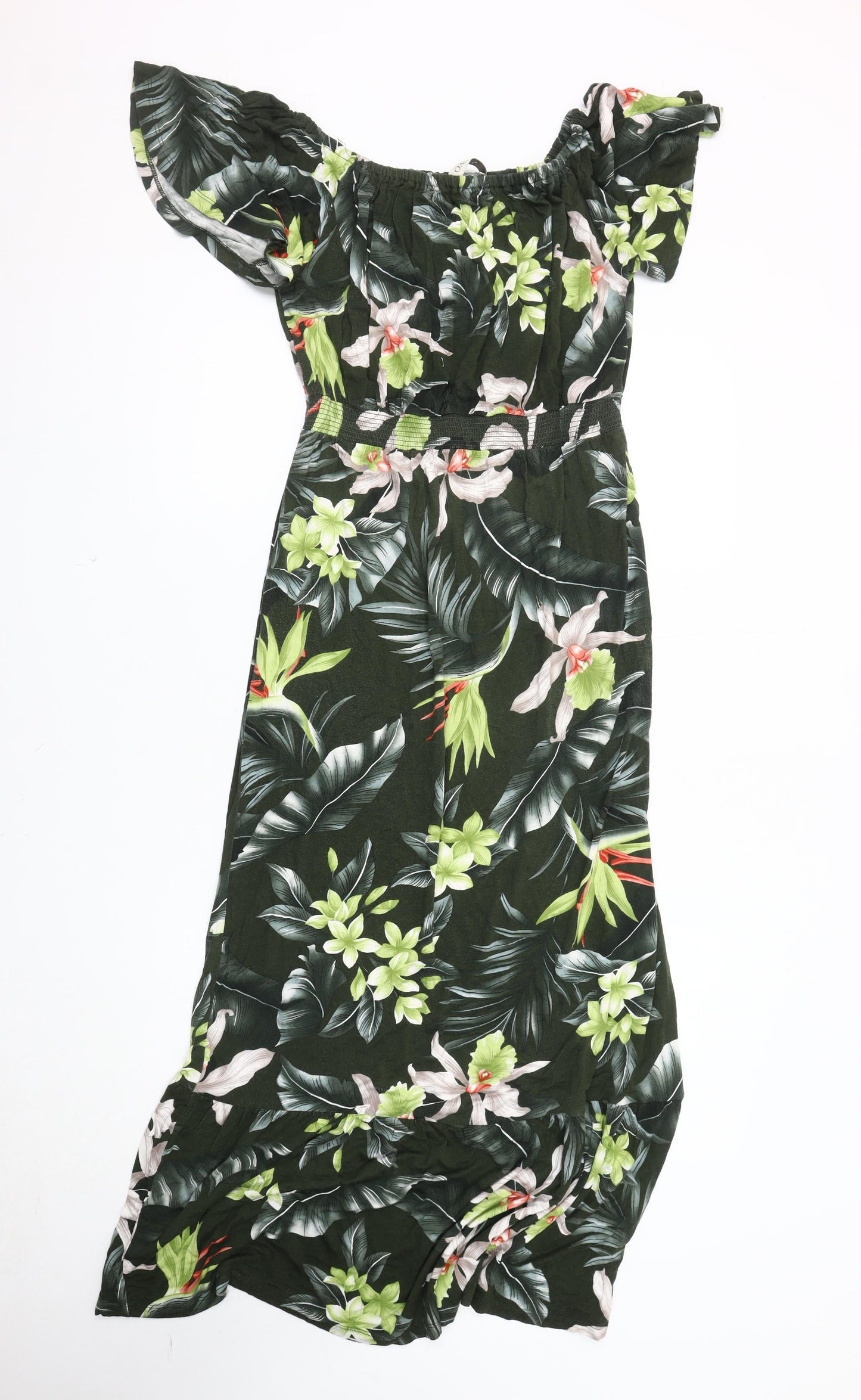 Oasis Women’s Floral Off Shoulder Midi Dress, S