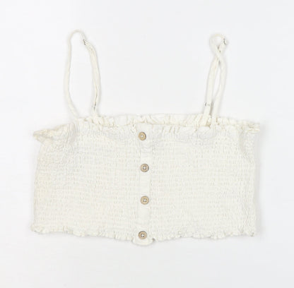 Womens UK Size 12 Urban Outfitters White Camisole Top