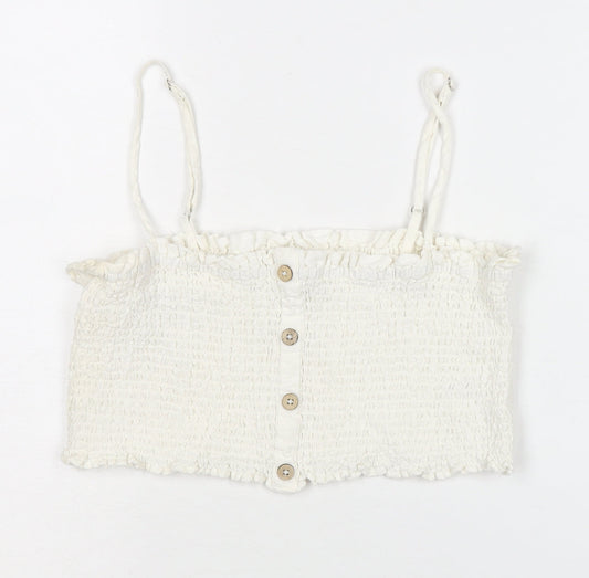 Womens UK Size 12 Urban Outfitters White Camisole Top