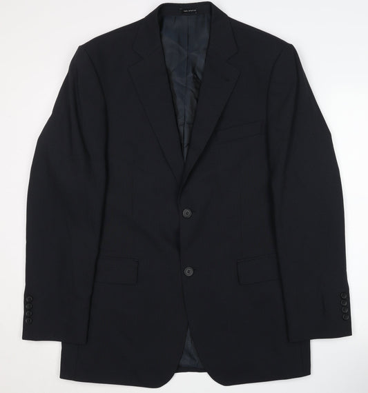 Mens UK Size 40 Tom English Regular Black Suit Jacket