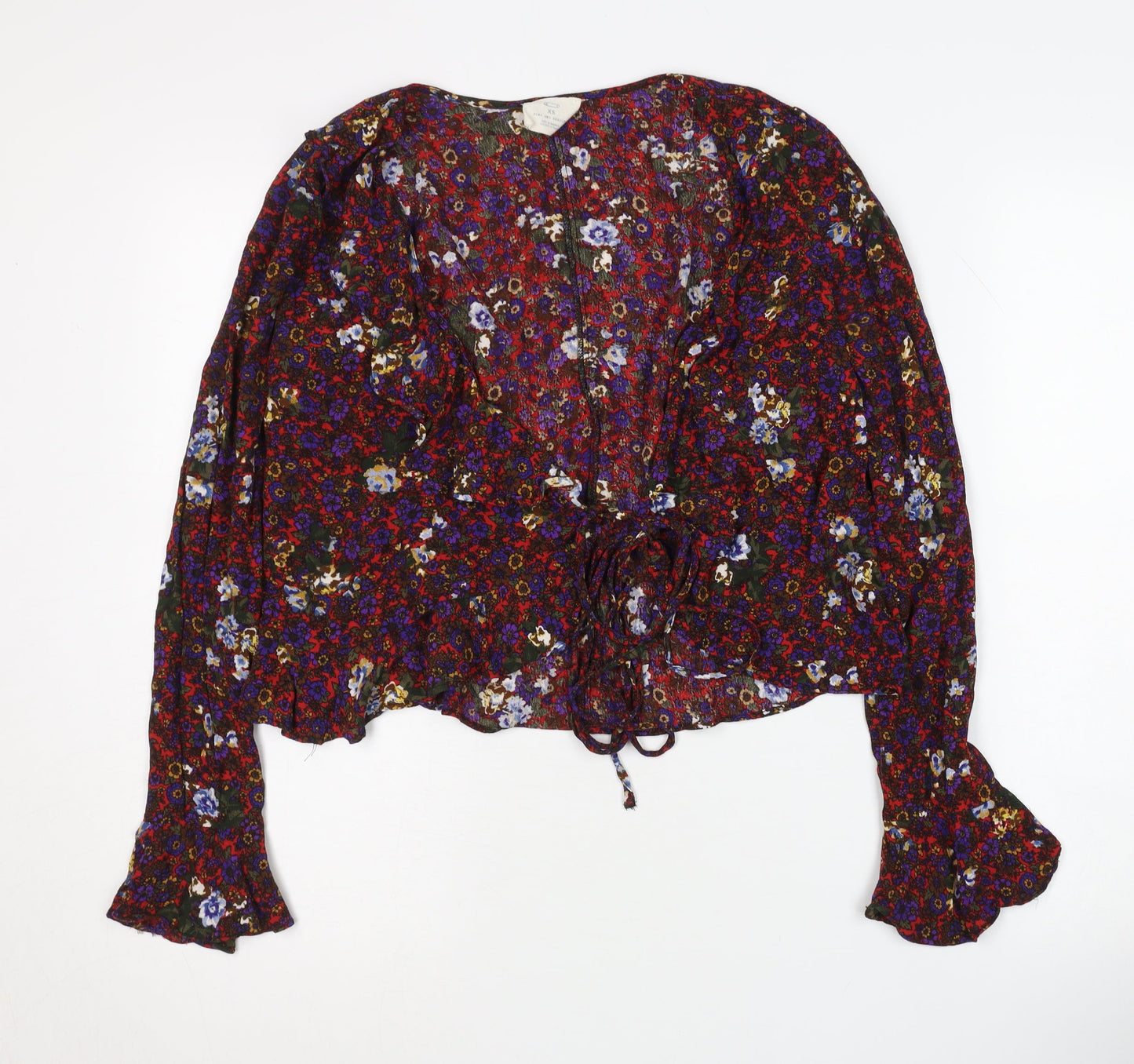 Womens UK Size XS Pins and Needles Multicoloured Basic Blouse